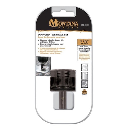 Solid Shelving MB-65208 1.38 dia. Tile Drill Bit SO3317991